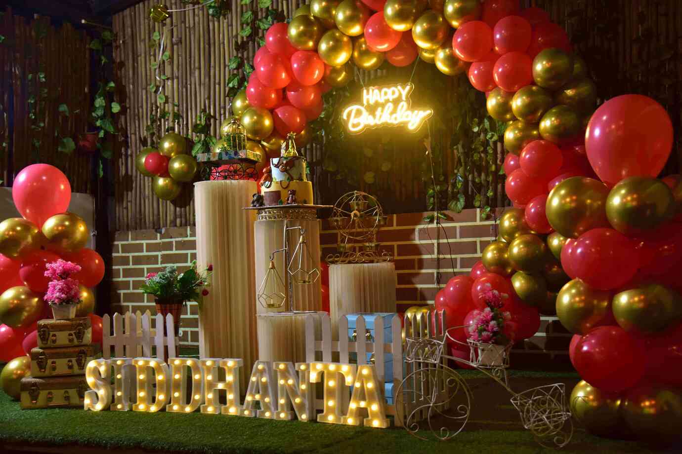 Kids Birthday Party Colorful Theme Decor